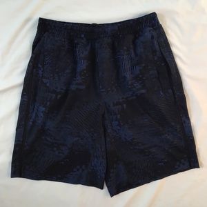 LuLuLemon Men’s size Medium Pace Breaker short Tour De Force Blue Black EUC
